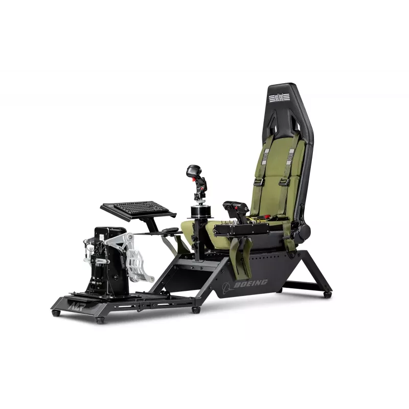 Asiento de cabina de Next Level Racing Flight Simulator Boeing Military 396055 — asiento especial para simulación de vuelo, compatible con mandos de vuelo y pedales