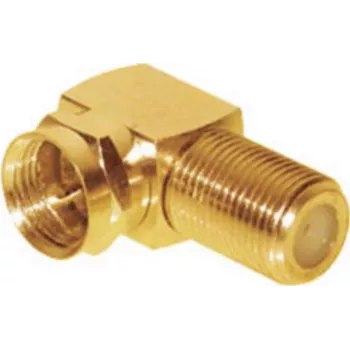 Adaptador de conector F ShiverPeaks 85210-G, adaptador de conector coaxial dorado