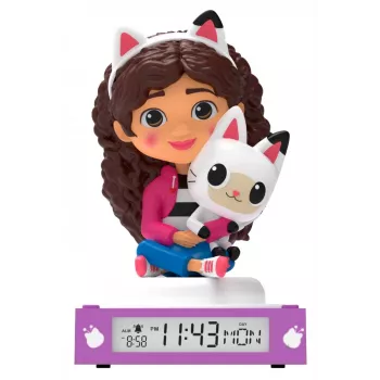 Lámpara de noche Kids Euroswan GD00095 con despertador — lámpara LED 3D para niños