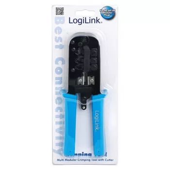 LogiLink WZ0019 crimpadora multimodular, 8P/6P/4P, negro/azul