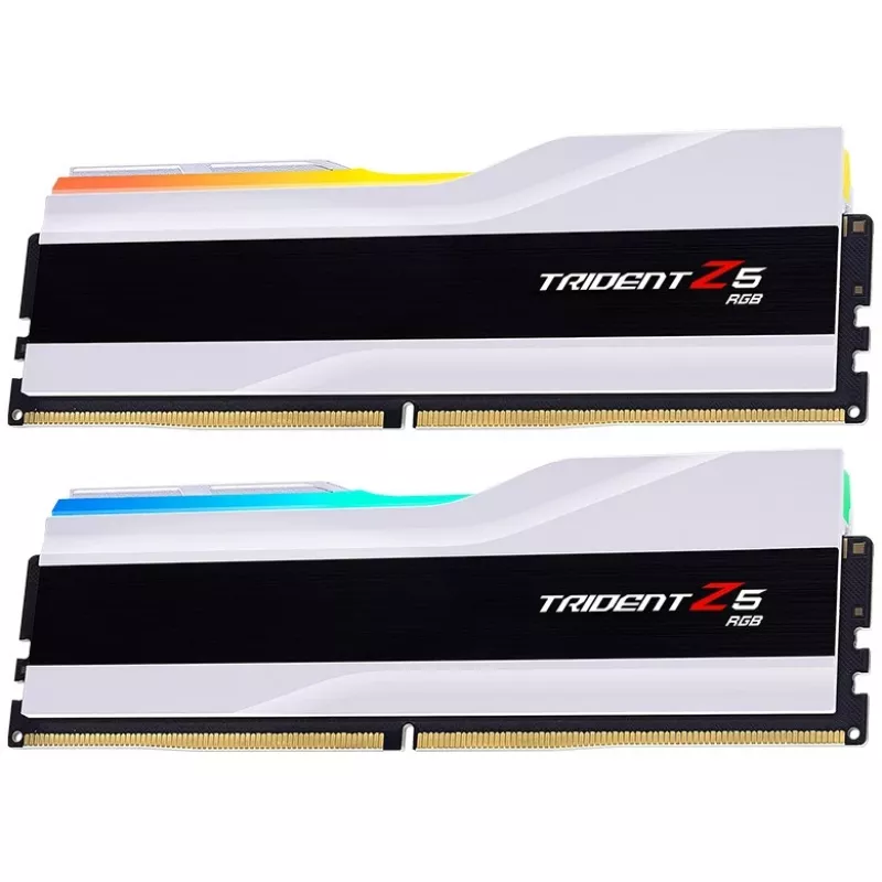 DIMM 32 GB DDR5-7200 (2x 16 GB) kit dual, memoria RAM blanca, F5-7200J3445G16GX2-TZ5RW, Ripjaws M5 RGB, INTEL XMP