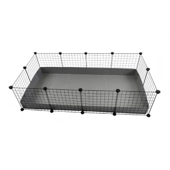 C&C jaula modular 4x2 145 x 75 cm plata