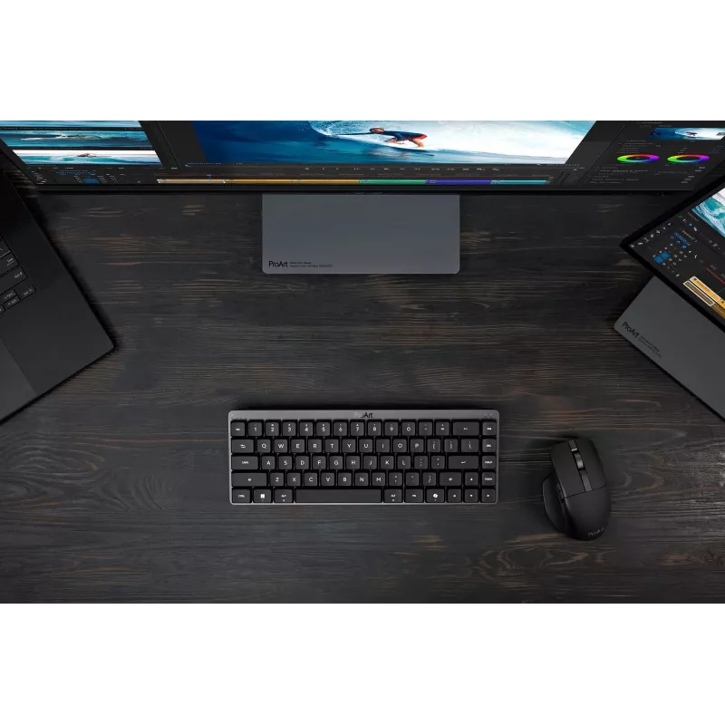 ASUS ProArt KD300 Teclado mecánico 65% RGB, USB + RF Wireless + Bluetooth, Negro