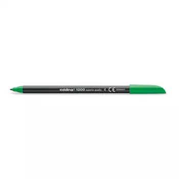Rotulador fineliner Edding 1200 verde 10 uds.