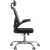Silla de oficina top e shop DORY SZARY — asiento acolchado, respaldo de malla, 650×620 mm, altura hasta 122 cm