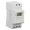 Temporizador electrónico para carril DIN QOLTEC 50983, a pilas, para circuitos de automatización