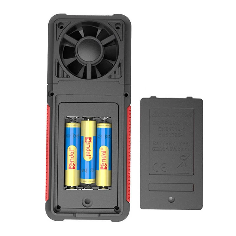 Anemómetro digital portátil Habotest HT605 con retroiluminación y retención de datos