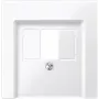 Placa de pared / tapa de interruptor Merten 296019, blanca, termoplástico, de 1 pieza