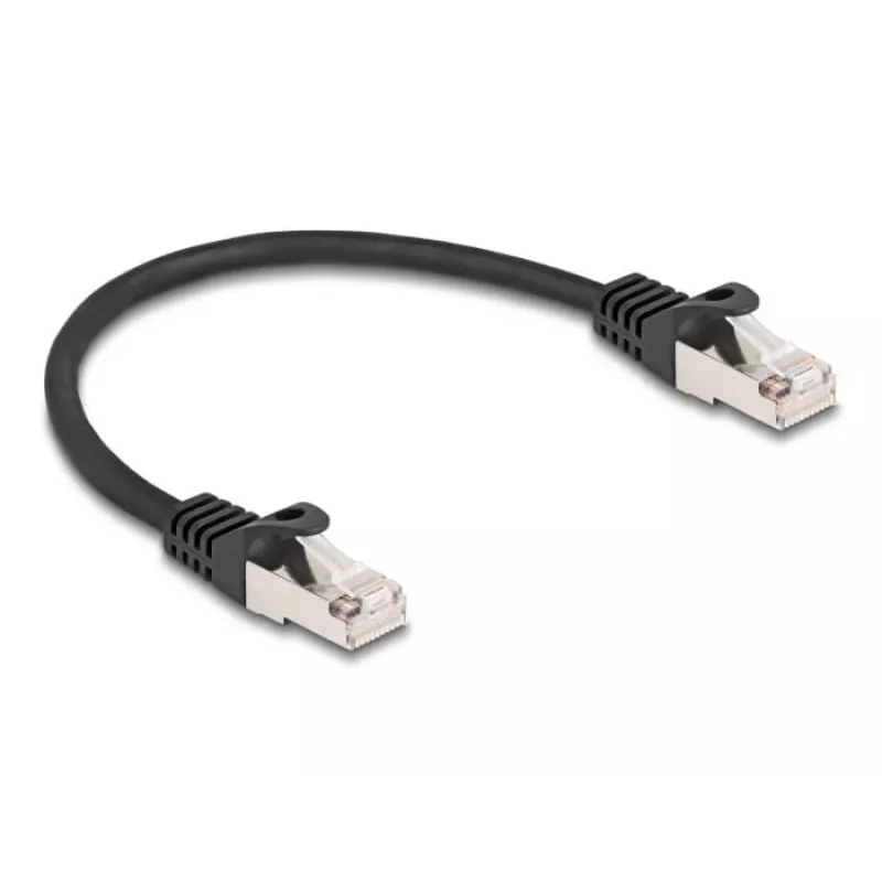 Cable de red DeLOCK conector macho RJ50 a conector macho RJ50 S/FTP 0,25 m negro