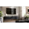 Mueble RTV 4D Cama PALAZZO BIS 201x40x60 negro mate