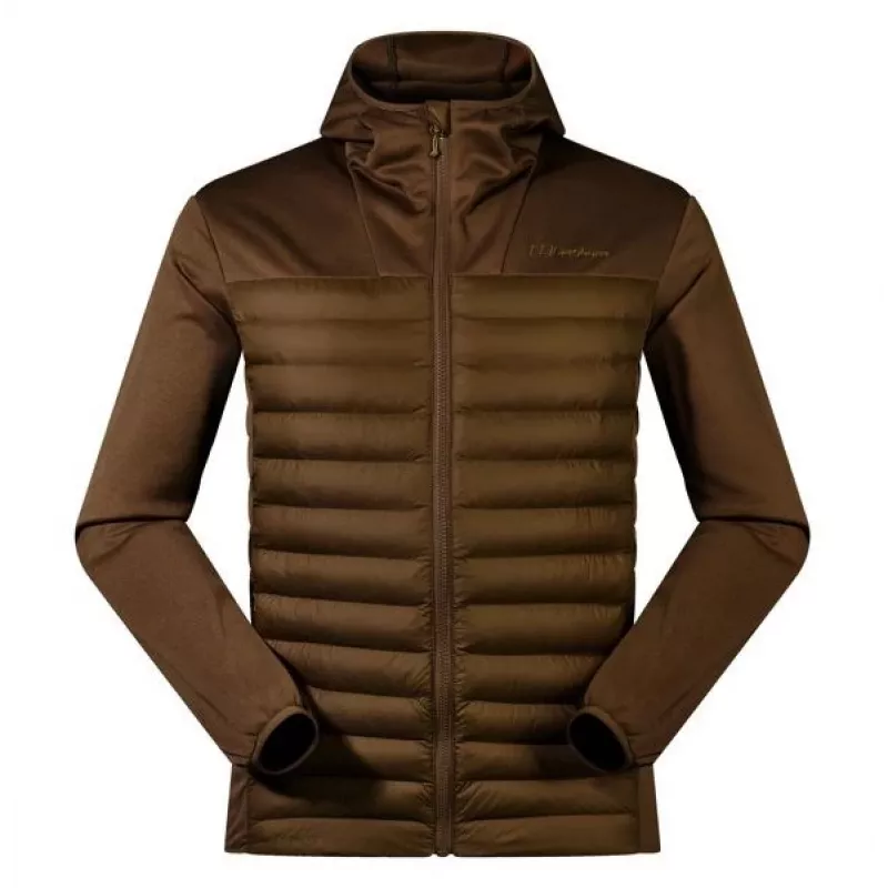 Chaqueta híbrida con capucha Berghaus hombre talla M marrón