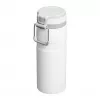 Vaso térmico STANLEY Iceflow uso diario 470 ml, acero inoxidable, cierre flip, blanco