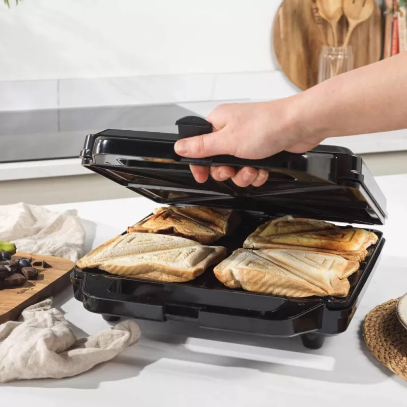 Salter EK6538VDE Sandwichera de 4 rebanadas