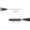 Rotulador permanente Staedtler Lumocolor permanent duo 348 B negro 1 unidad