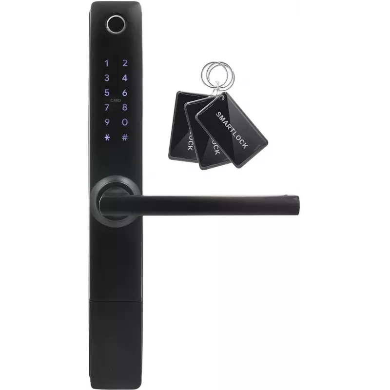 Manilla de control de acceso Eura ELH-20H4 negra diseño sin llave, modelo 36790