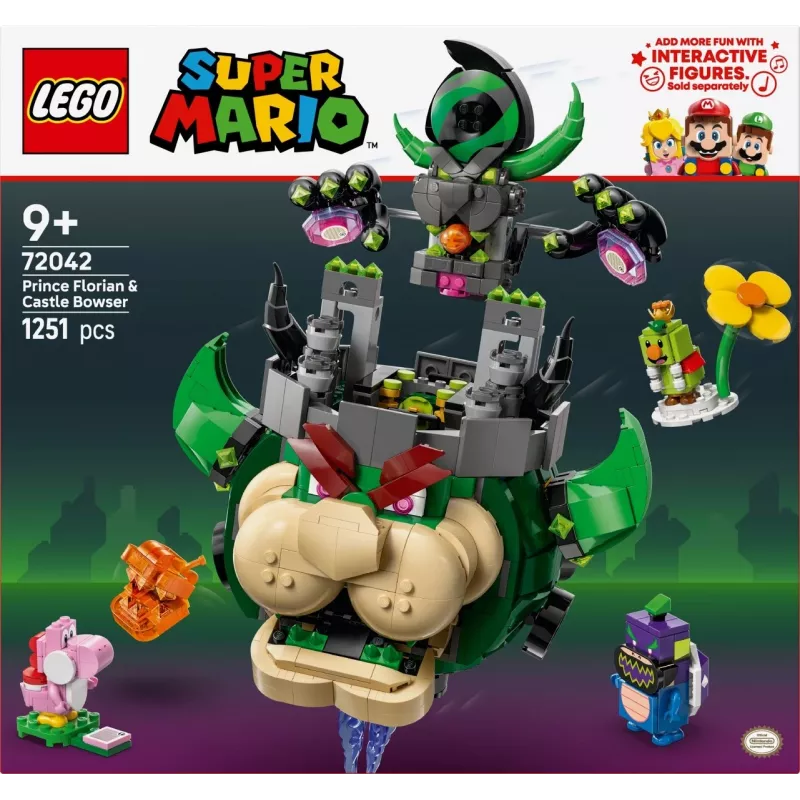 Juguete de construcción LEGO Super Mario Prinz Florian & Schloss Bowser Set 72042
