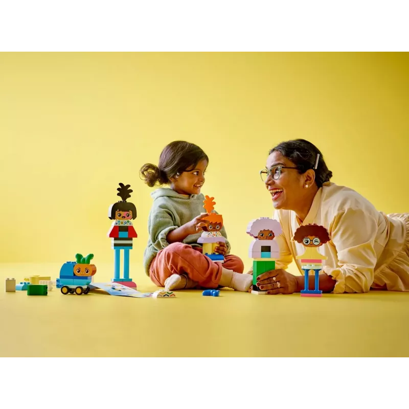 Juguete de construcción LEGO DUPLO 10423 surtido de personas para construir, 71 piezas, a partir de 3 años, figuras de 260 mm de altura