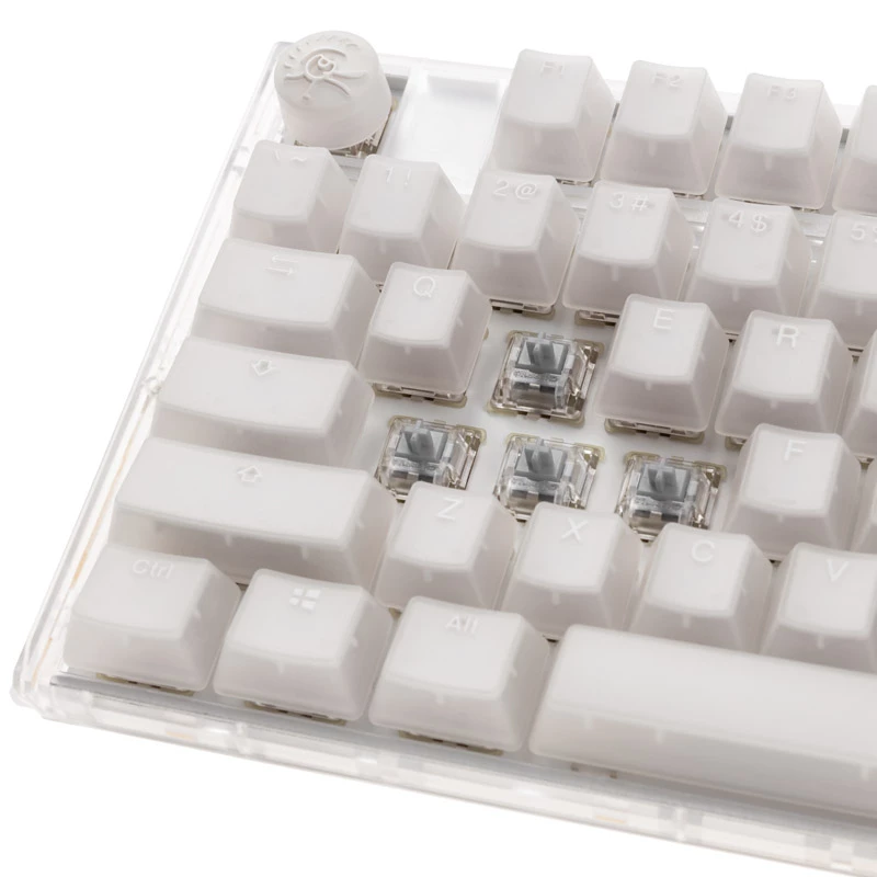 Ducky One 3 Aura White Teclado Gaming TKL, RGB-LED – MX-Speed-Silver (US)