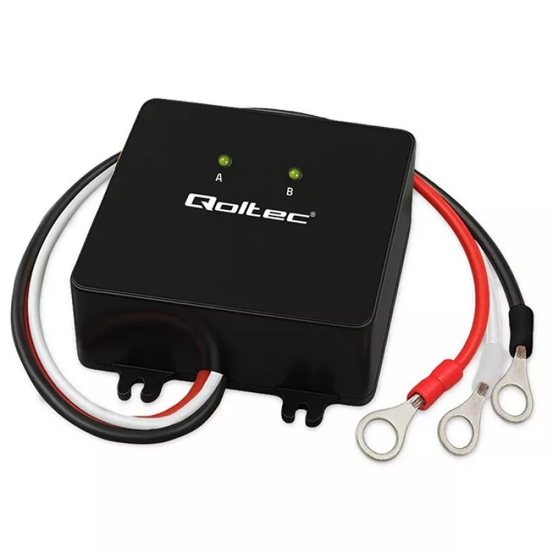 Ecualizador de tensión de batería QOLTEC 51097 para baterías de 24V (2×12V), corriente de ecualización 5A