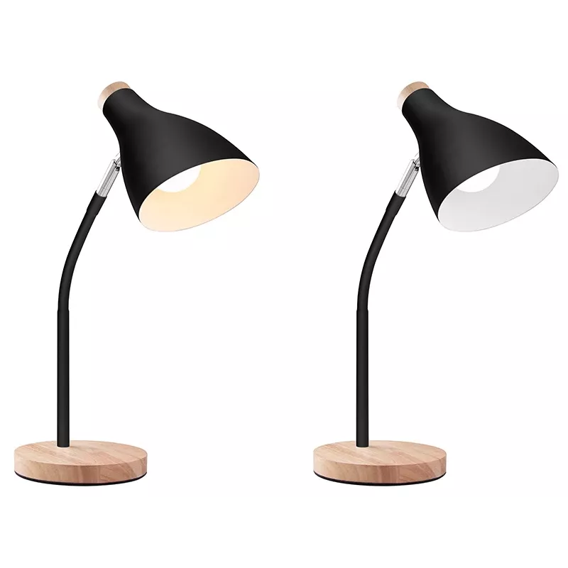 Lámpara de mesa TRACER TRAOSW47237 Scandi negra LED brillo ajustable, brazo ajustable