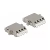 Acoplador de fibra óptica DeLOCK LC Quad hembra a LC Quad hembra monomodo