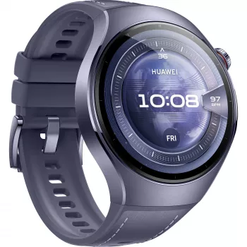 Watch 5 46mm (Rates-L39L), Smartwatch Gris/Violeta, Correa de material compuesto en gris-violeta, Carcasa de titanio