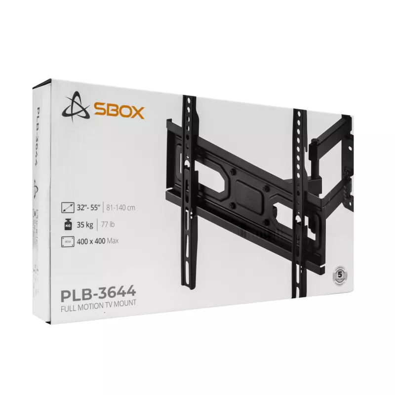 Soporte de pared para TV SBOX PLB-3644-2 para televisores de 32–55