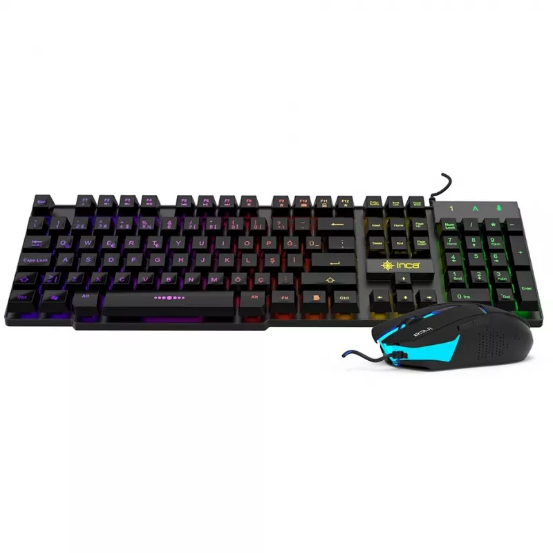 Cian Technology GmbH Cian INCA RAINBOW EFFECT MECHANICAL FEEL GAMING teclado y ratón SET