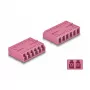 Acoplador de fibra óptica DeLOCK HD LC Hexaplex conector hembra a conector hembra LC Hexaplex violeta