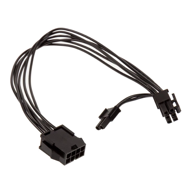 Adaptador Kolink de CPU de 4+4 pines a PCIe de 6+2 pines, 0,35 m, negro