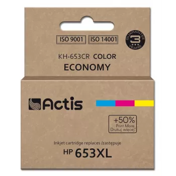 Actis KH-653CR tinta (equivalente a HP 653XL 3YM74AE; Premium; 18 ml; 300 páginas; color)