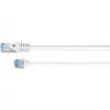 Goobay cable de red CAT 6A U/UTP ultraflexible fino blanco - conector extra corto (74301)