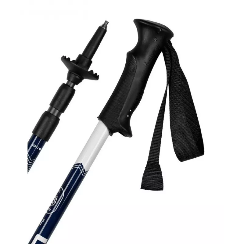 Leki Eagle bastones de trekking, aluminio, azul-blanco