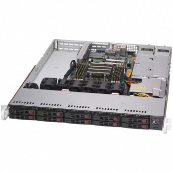 Supermicro A+ Server 1114S-WTRT - servidor - montaje en rack - 1U - 1-Way - RAM 0 GB - SATA - Hot-Swap 6,4 cm (2,5) - sin HDD - AST2500 - 10 GigE - monitor: ninguno