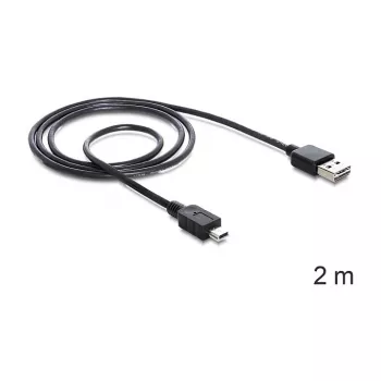 Cable USB DeLOCK 85554 USB 2.0 2 m USB A Mini-USB B negro