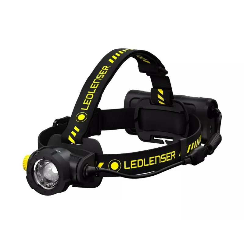 Linterna frontal Led Lenser H15R Work negra amarilla