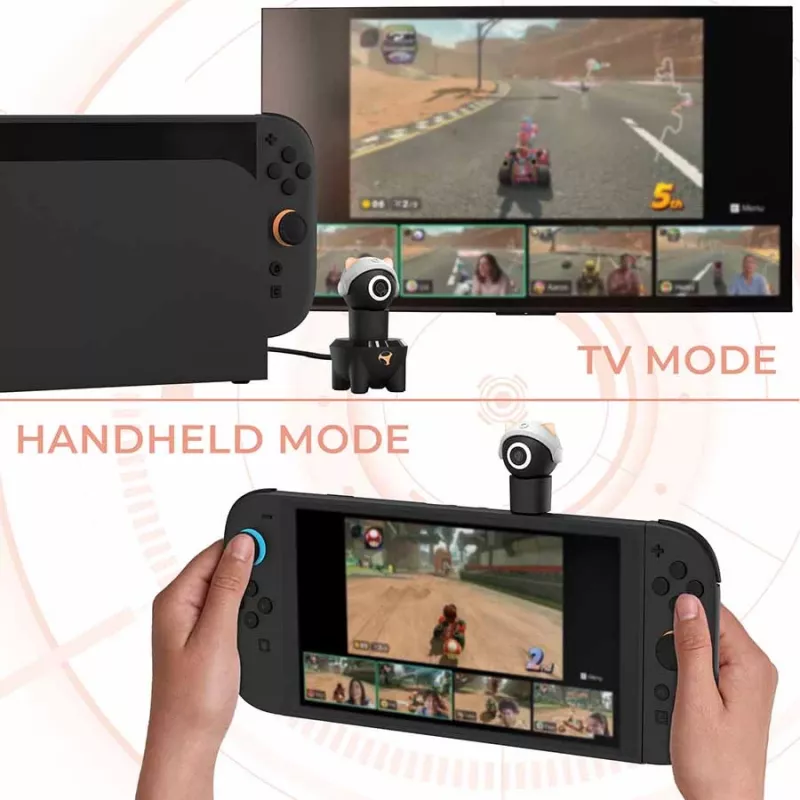 Cámara mini HD 2 en 1 Subsonic Playcam 1080 para Nintendo Switch 2 roja