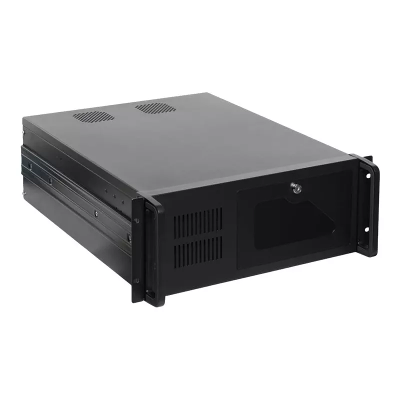 Netrack NP5104 Caja de servidor rack 4U de 19 pulgadas, microATX/ATX/eATX, 530 mm de profundidad