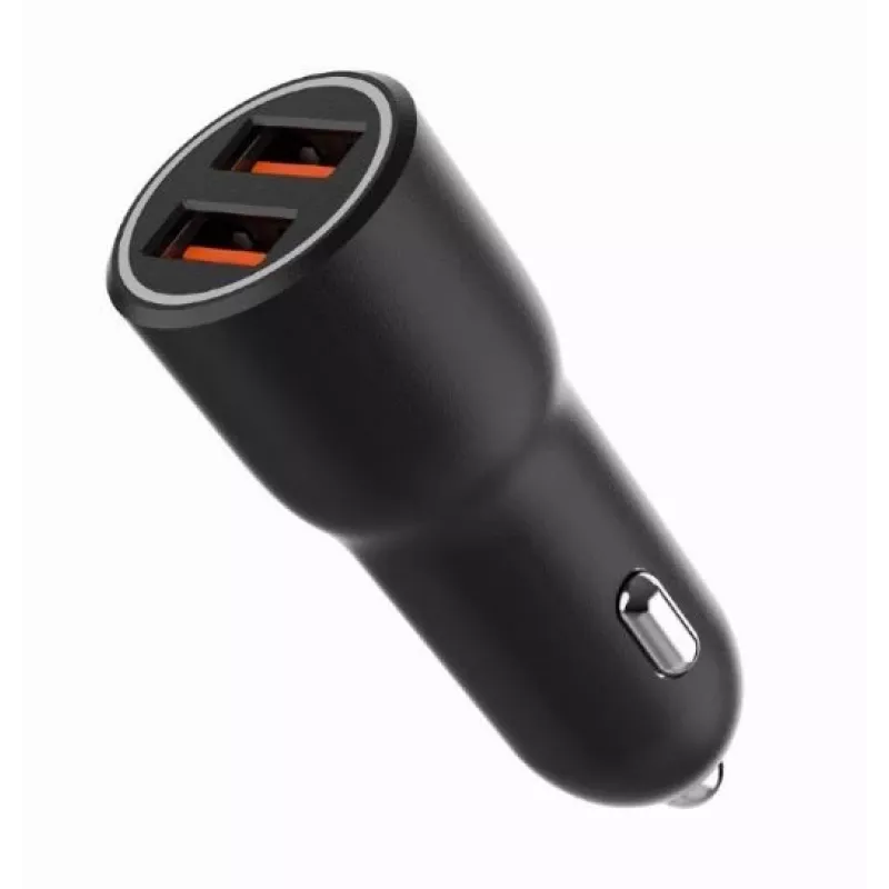 Cargador de coche para dispositivos móviles Gembird TA-UC-A2QC36-CAR-01, 36 W, 12–24 V, mechero, negro