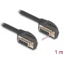 Delock cable D-Sub 15, hembra acodado 90 grados a hembra acodado 90 grados, tornillo, 1 m, negro