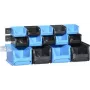Set de cajas de almacenamiento allit ProfiPlus 1+2+3/17 azul/negro, resistente a la temperatura