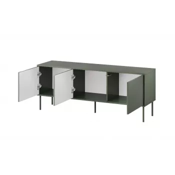Mueble RTV Cama 3D TRESSE 150x40x55 verde mate