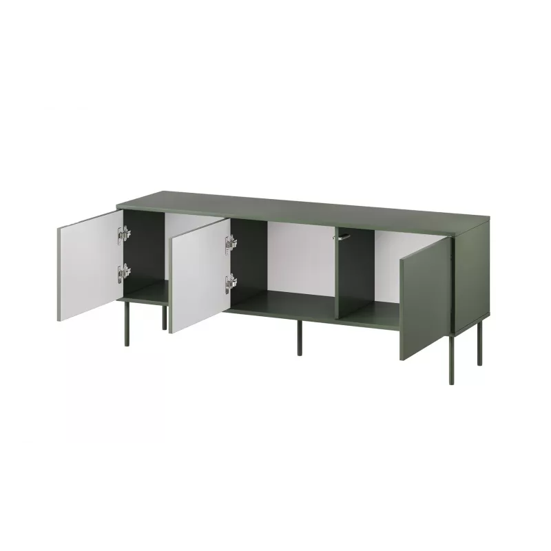 Mueble RTV Cama 3D TRESSE 150x40x55 verde mate