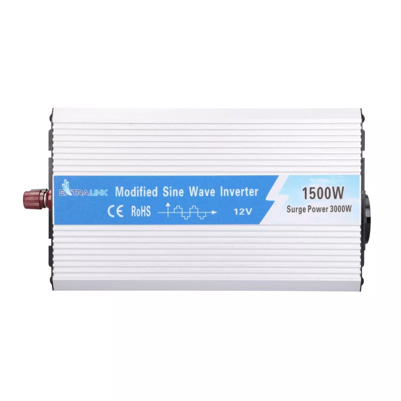 Convertidor de tensión Extralink 12V - 230V, 1500W, onda sinusoidal modificada OPIM-1500W