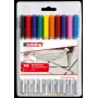 Set de rotuladores finos Edding 4-89-10 — punta de 0,3 mm, colores surtidos, 10 unidades