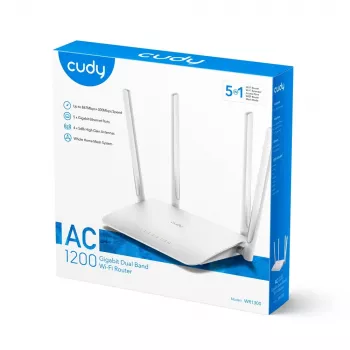 Router WiFi Cudy WR1300 Gigabit Ethernet doble banda (2,4 GHz / 5 GHz) blanco