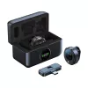 White Shark DSM-06 Tassa Micrófono de solapa inalámbrico, USB-C, negro