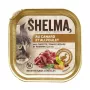 Comida húmeda para gatos SHELMA paté de pato y pollo 100 g, alimento completo para gatos adultos, 80 % de humedad, 11 % de proteína