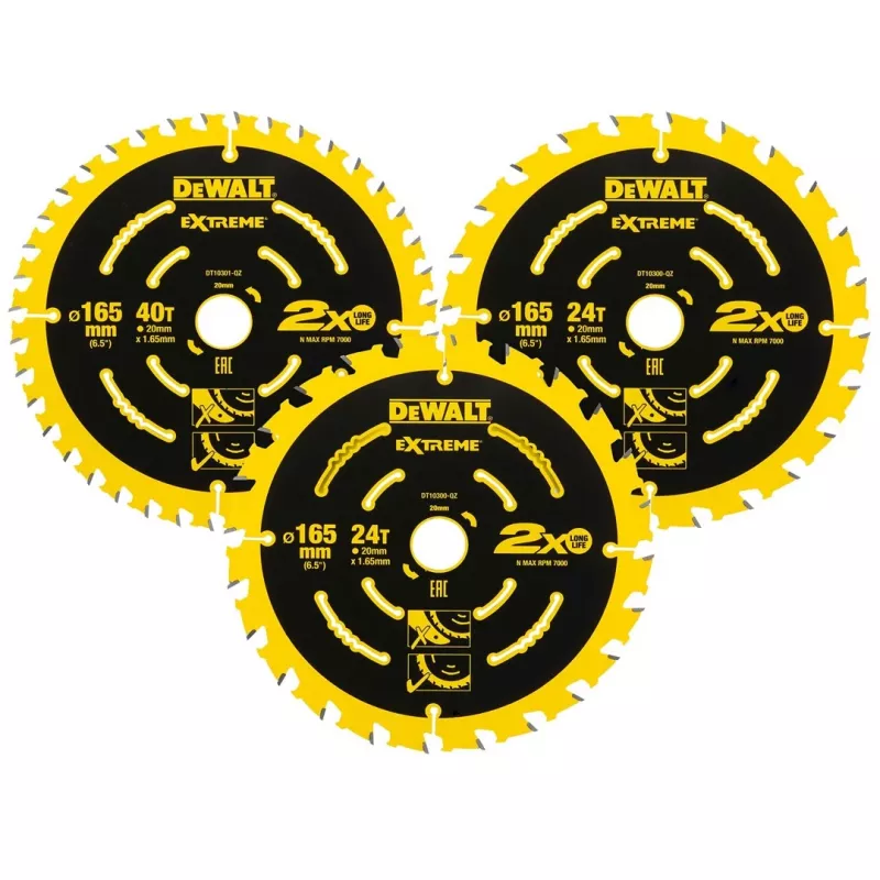 Hoja de sierra circular DeWALT DT10397-QZ 3 uds.