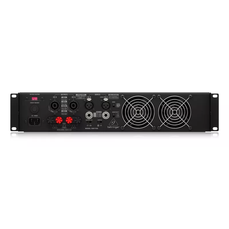 Behringer KM1700 amplificador de audio performance/escenario negro